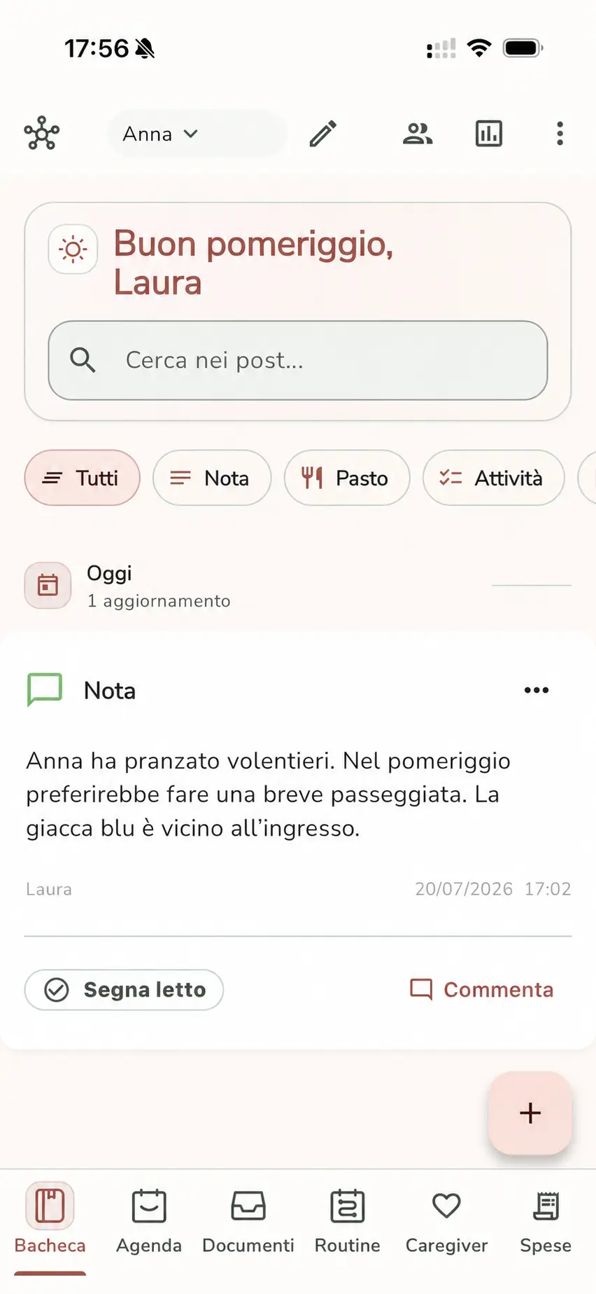 Actualización en el Tablón de Cerchi en italiano